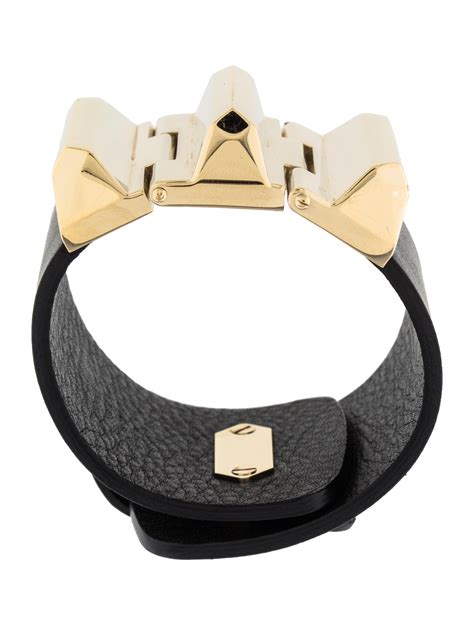 gucci leather bracelet for woman|Gucci zip tie bracelet.